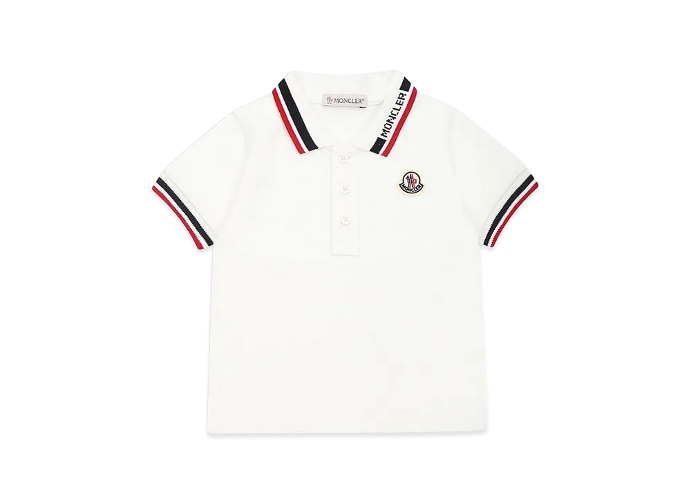 MONCLER Kids Polo Shirt "White"