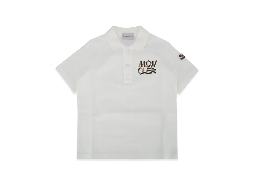 MONCLER Kids Polo Shirt "White"