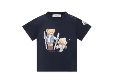 MONCLER Kids SS T-Shirt "Navy Blue"