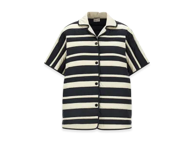 MONCLER Women's Striped Short Sleeve Shirt "Multicolor"