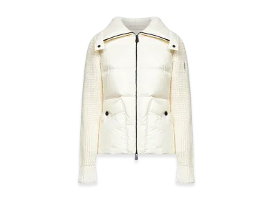 MONCLER Women's Grenoble Virgin Wool Jacket "White"