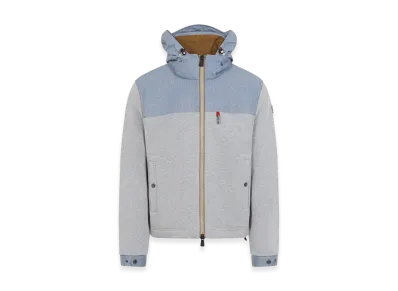 MONCLER Grenoble Zip Up Jacket "Light Blue"