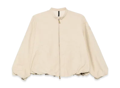 MONCLER Women's Cotton Blend Gruissan Jacket "Sand Beige"