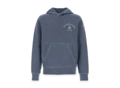 MONCLER Cotton Hoodie "Blue"