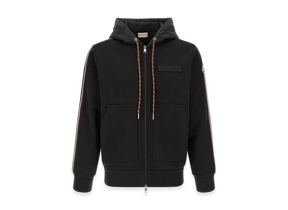 MONCLER Cotton Hoodie "Black"