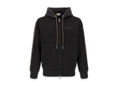 MONCLER Cotton Hoodie "Black"