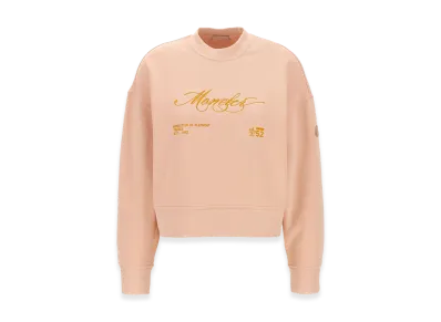 MONCLER Women's Embroidery Sweatshirt "Pink"