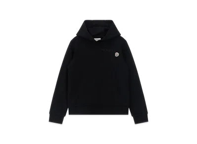 MONCLER Kids Logo Embroidery Hoodie "Black"