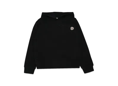 MONCLER Kids Logo Embroidery Hoodie "Black"
