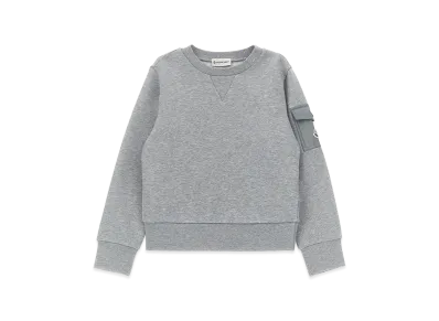 MONCLER Kids Nylon Pocket Sweatshirt "Gray"