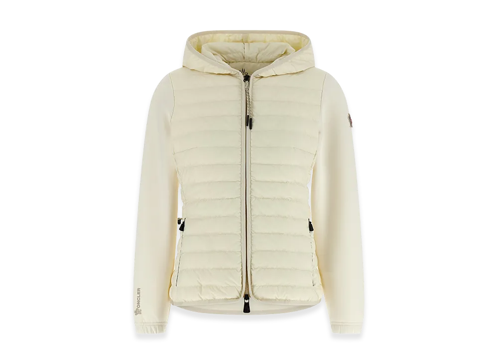 MONCLER Women's Padded Hoodie Jacket "White"