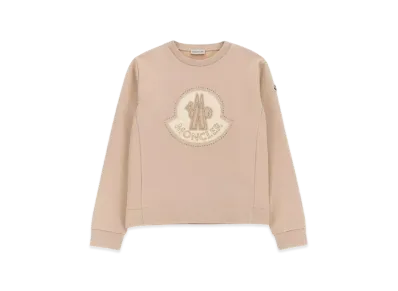 MONCLER Kids Rhinestone Logo Sweatshirt "Pink"
