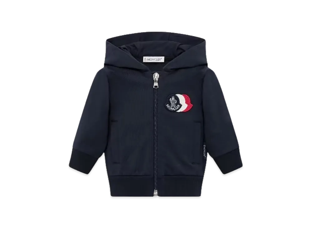 MONCLER Kids Zip Hoodie "Dark Blue"