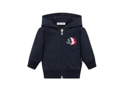 MONCLER Kids Zip Hoodie "Dark Blue"
