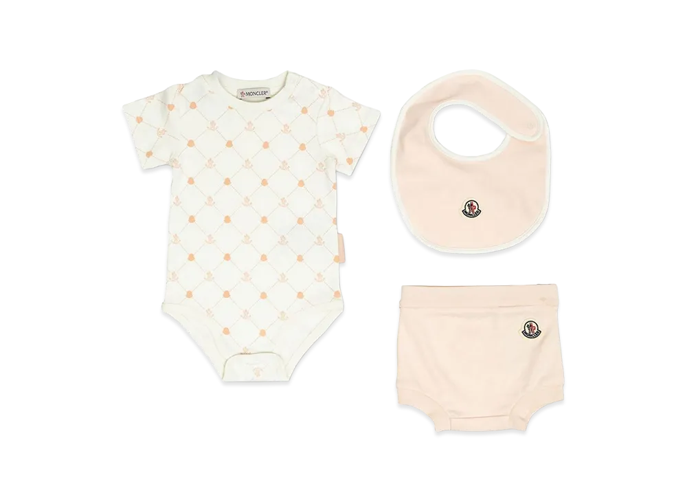 MONCLER Kids Dresses "White/Pink"