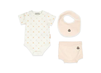 MONCLER Kids Dresses "White/Pink"