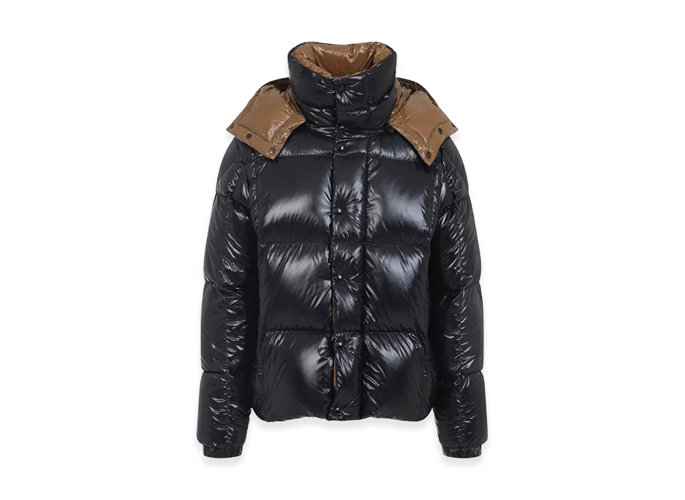 MONCLER Parana Glossy Hooded Short Down Jacket "Black"