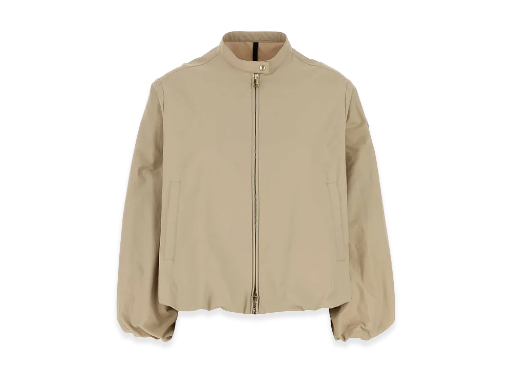 MONCLER Women's Cotton Blend Gruissan Bomber Jacket "Beige"