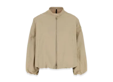 MONCLER Women's Cotton Blend Gruissan Bomber Jacket "Beige"