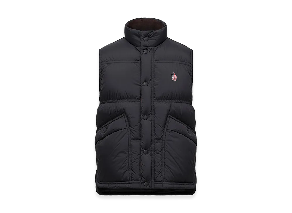 MONCLER Nylon Aul Sleeveless Down Jacket "Black"