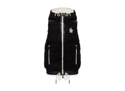 MONCLER Women's Teddy Fabric Sleeveless Down Jacket "Black"