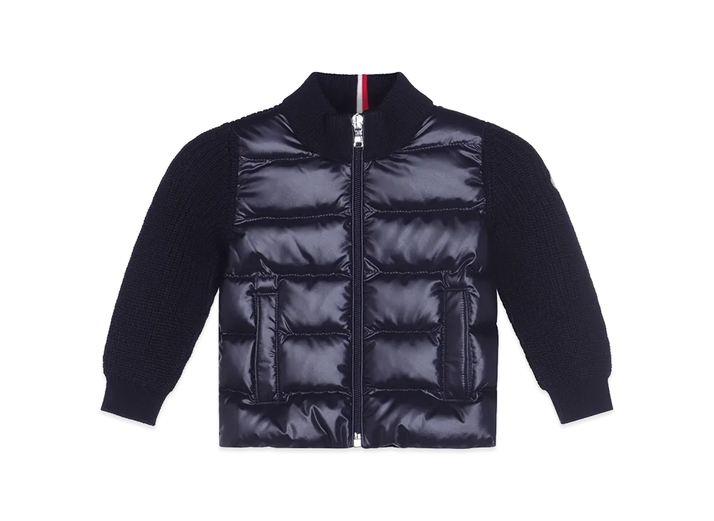 MONCLER Kids Cardigan Imbottito "Dark Blue"