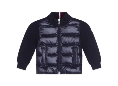 MONCLER Kids Cardigan Imbottito "Dark Blue"