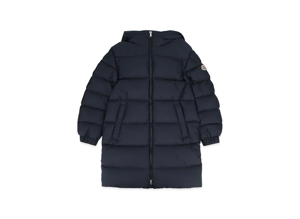 MONCLER Kids Lentille Long Parka "Dark Blue"