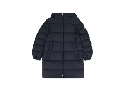 MONCLER Kids Lentille Long Parka "Dark Blue"