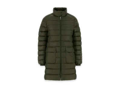 MONCLER Women's Nylon Genet Down Jacket "Olive Green"