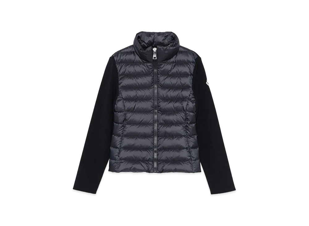 MONCLER Kids Padded Wool Zip-Up Cardigan "Dark Blue"