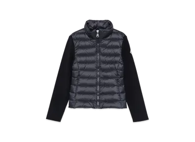 MONCLER Kids Padded Wool Zip-Up Cardigan "Dark Blue"