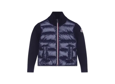 MONCLER Kids Tricot Cardigan "Dark Blue"
