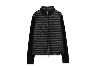 MONCLER Women's Nylon And Wool Down Jacket "Black"