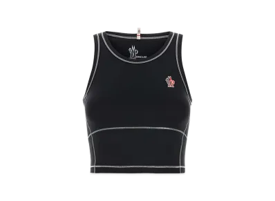 MONCLER Women's Stretch Nylon Top "Black"