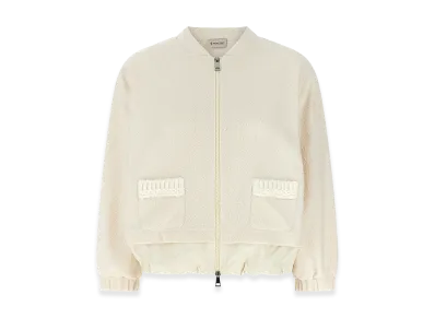 MONCLER Women's Boucle Cardigan "White"