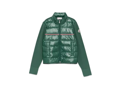 MONCLER Kids Down Cardigan "Green"