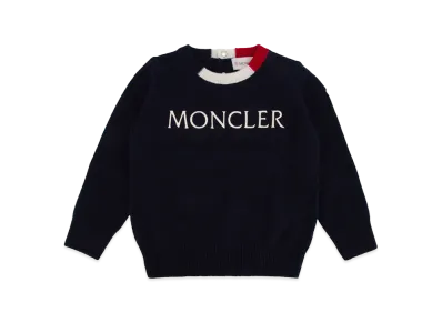 MONCLER Kids Crew Neck Sweater "Dark Blue"