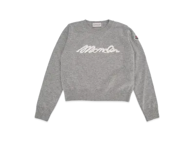 MONCLER Kids Crew Neck Sweater "Gray"