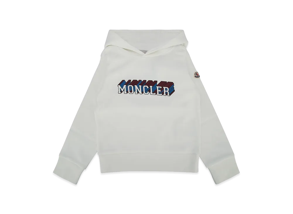 MONCLER Kids Crew Neck Hoodie "White"