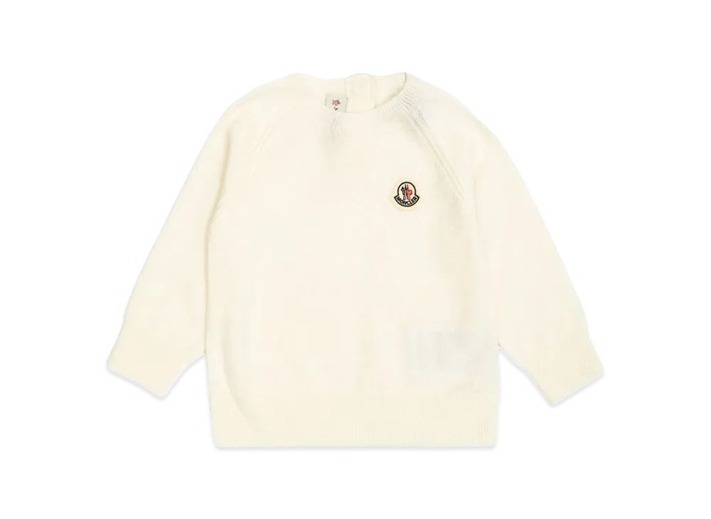 MONCLER Kids Crew Neck Sweater "White"