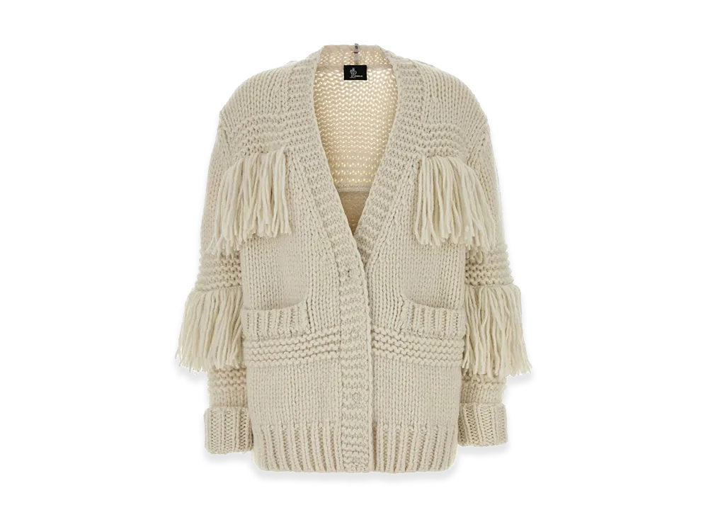 MONCLER Women's Crochet Oversize Cardigan "Ivory"