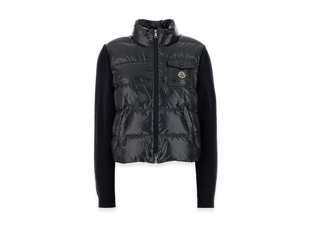 MONCLER Women's Wool Cardigan "Midnight Blue"