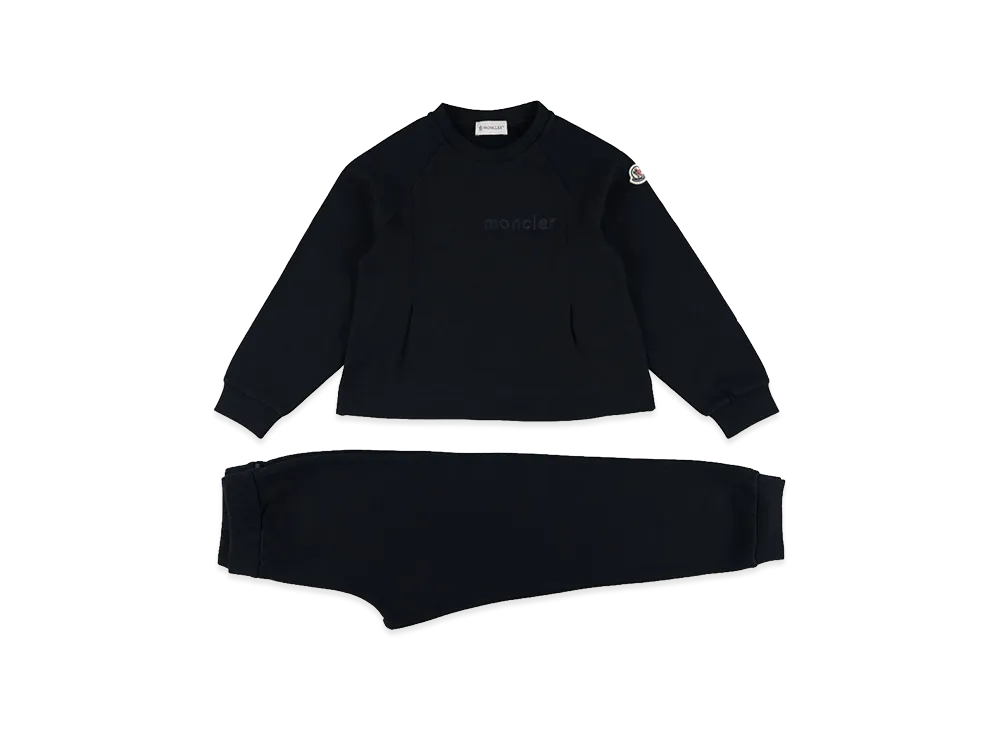 MONCLER Kids Sweatshirt And Pant Set "Dark Blue"