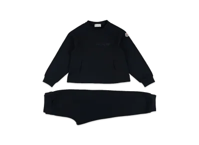 MONCLER Kids Sweatshirt And Pant Set "Dark Blue"
