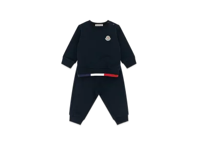 MONCLER Kids Sweatshirt And Pant Set "Navy Blue"