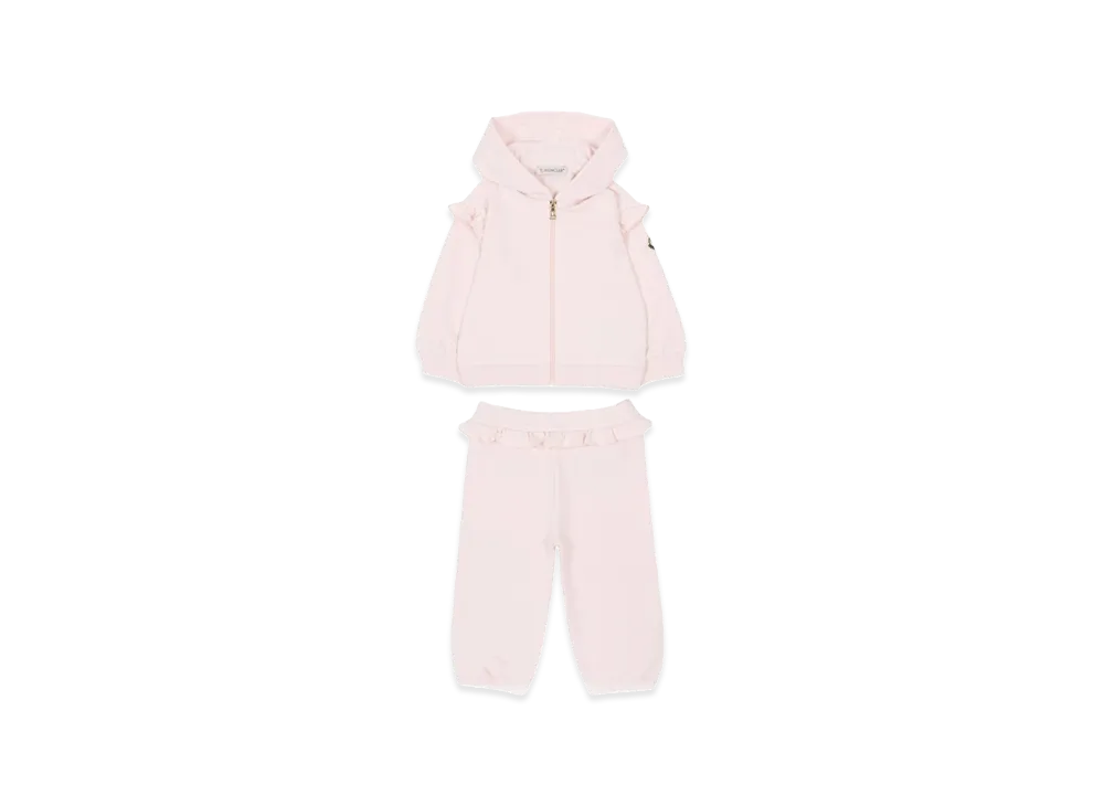 MONCLER Kids Hoodie And Pant Set "Pink"