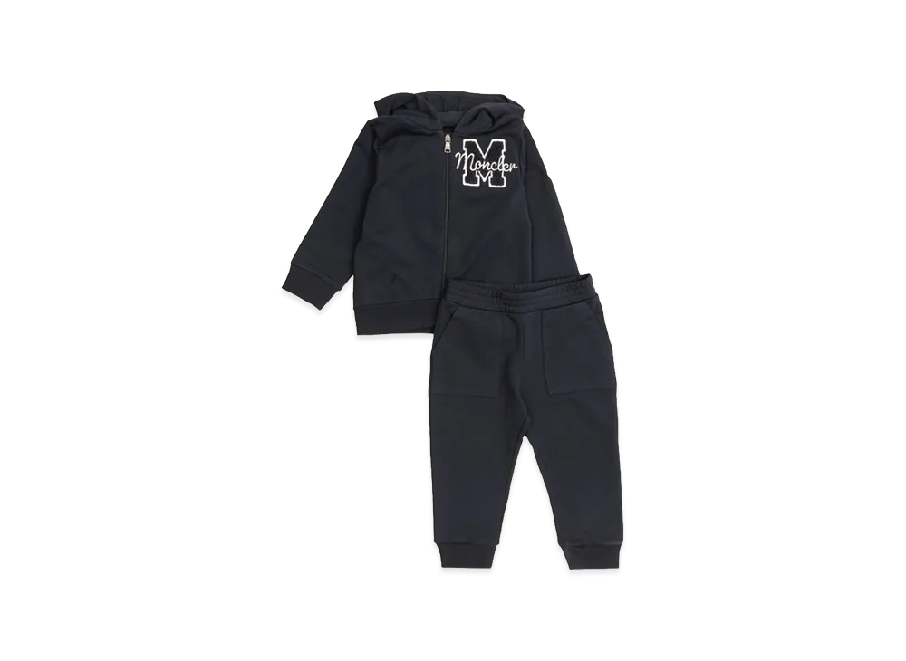 MONCLER Kids Hoodie And Pant Set "Dark Blue"