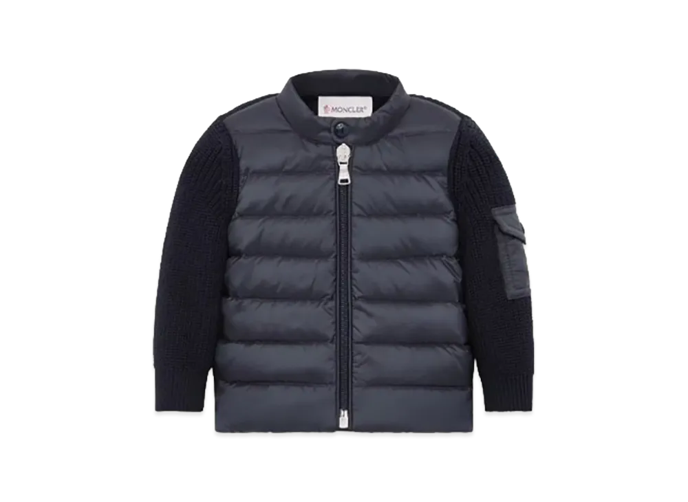 MONCLER Kids Down Cardigan "Dark Blue"