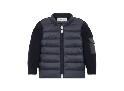 MONCLER Kids Down Cardigan "Dark Blue"